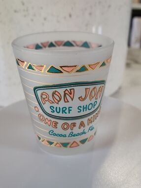 Vintage Ron Jon Surf Shop Shot Glass “One of a Kind” Cocoa Beach Florida